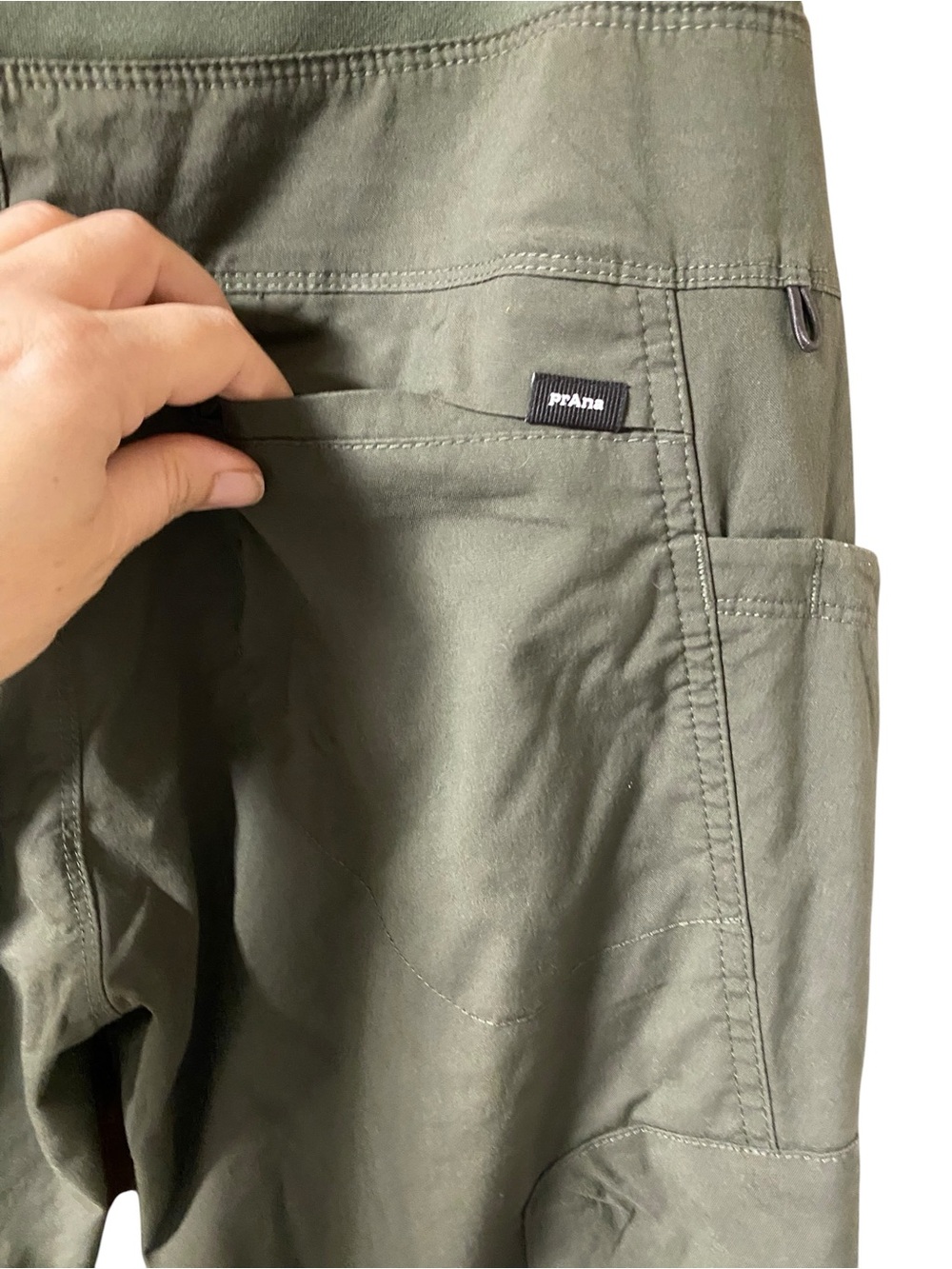 Prana Kanab Ripstop hiking climbing army green pants camping outdoors active - Picture 12 of 15